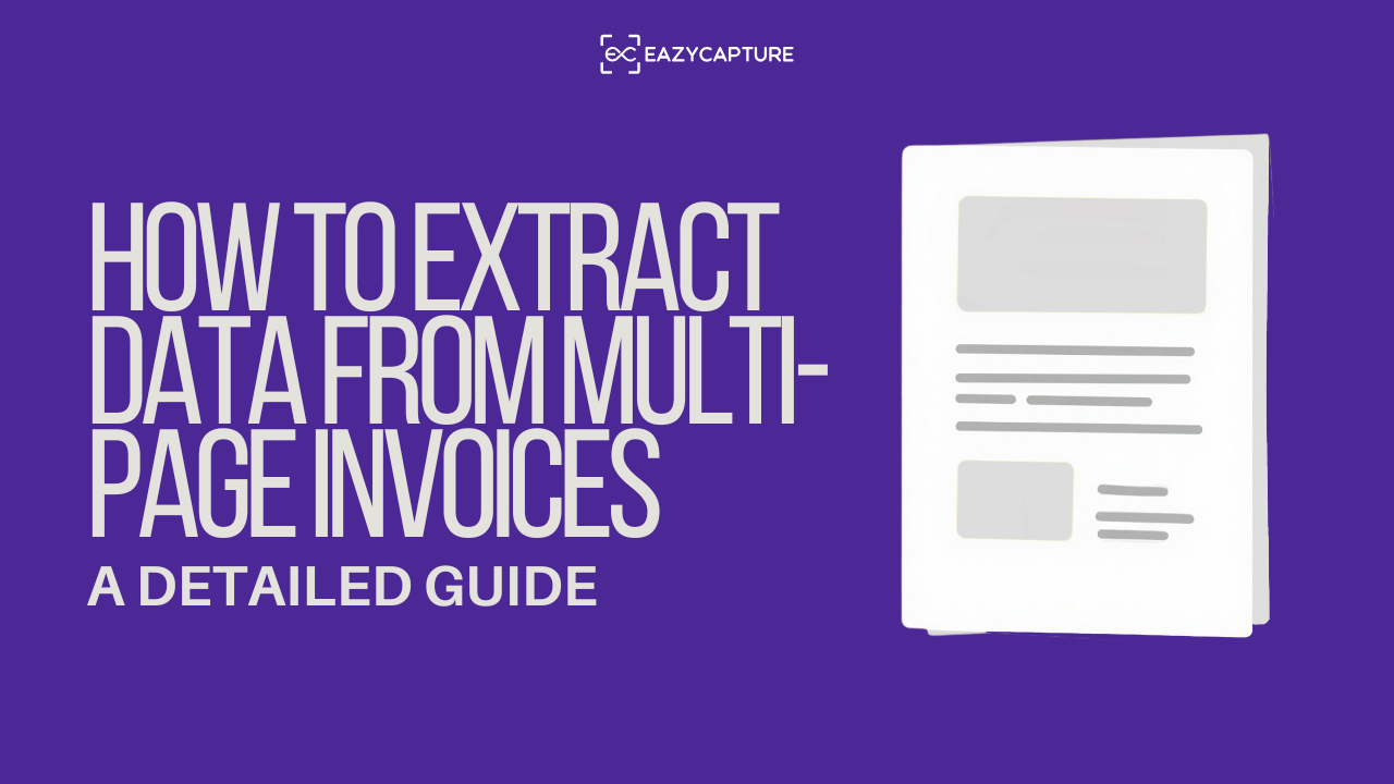 How to Extract Data From Multi-Page Invoices?